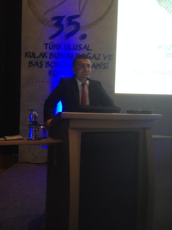 35.ULUSAL KULAK BURUN BOĞAZ KONGRESİNDE SÖZLÜ SUNUMUMUZ